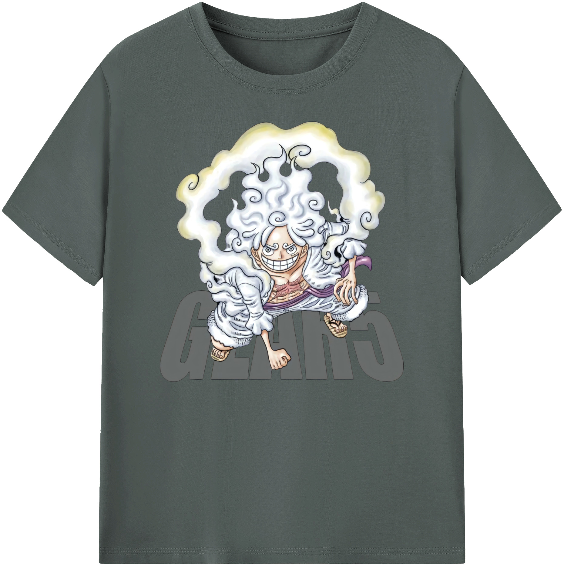 ワンピース モンキー・D・ルフィ ONE PIECE Monkey D. Luffy 綿100％ メンズ半袖Tシャツ｜肌触りやわらか＆通気性